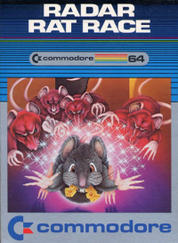 Radar Rat Race Commodore 64  box art
